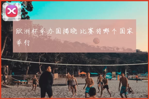 欧洲杯举办国揭晓 比赛将哪个国家举行