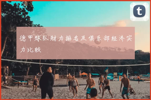 德甲球队财力排名及俱乐部经济实力比较