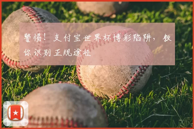 警惕!支付宝世界杯博彩陷阱,教你识别正规途径