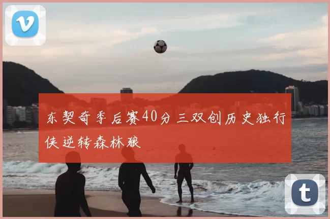 东契奇季后赛40分三双创历史独行侠逆转森林狼