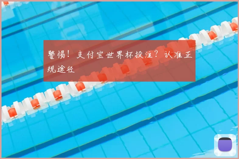 警惕!支付宝世界杯投注?认准正规途径